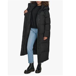 Levi's Womens Cloud Puff Hooded Extra Long Puffer Jacket
